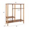 Hello Honey Tiered Shelf with Beveled Shelves and Doweled Legs, Walnut Finish